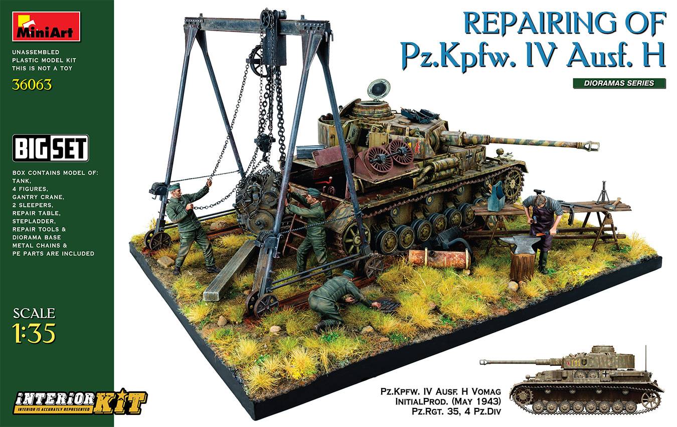 REPAIRING Of Pz.Kpfw. IV Ausf. H.