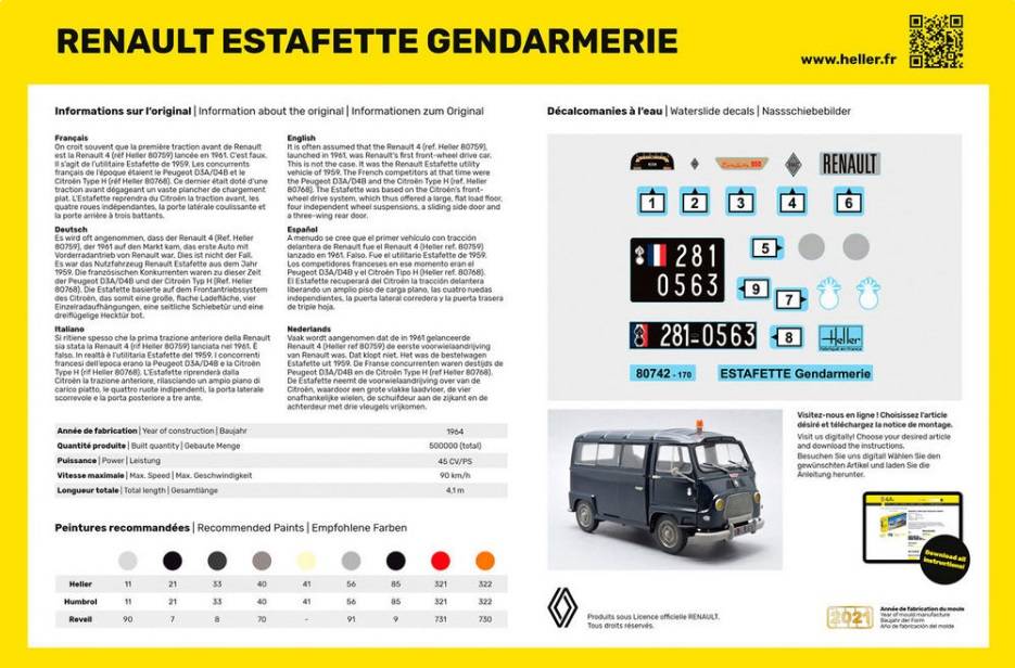STARTER KIT RENAULT Estafette Gendarmerie – Image 2