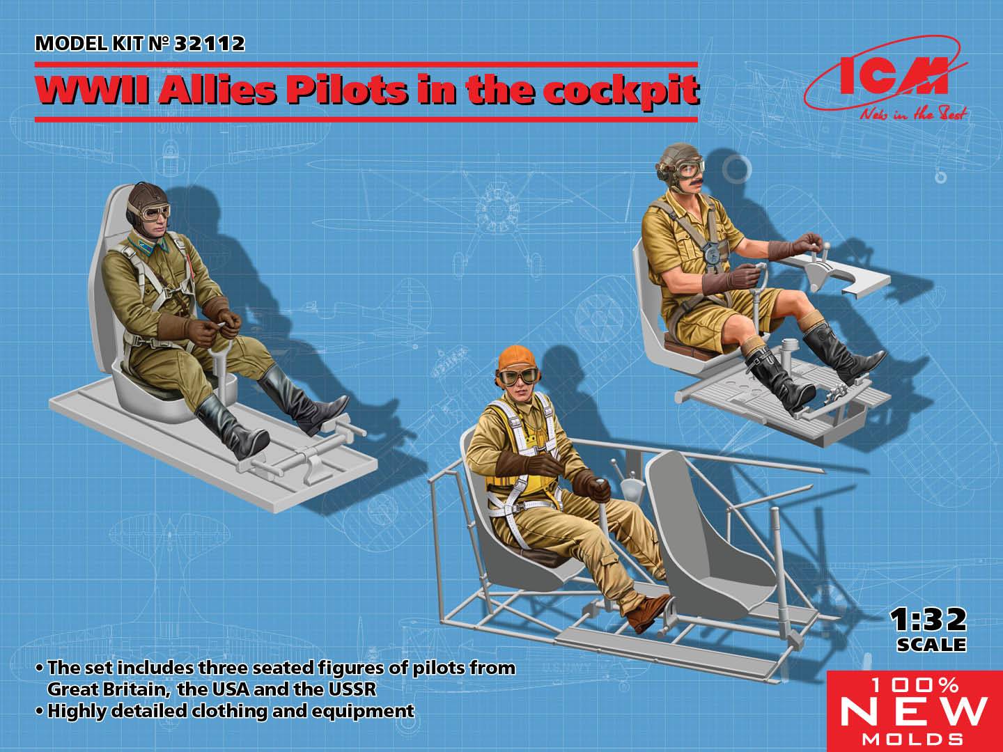 WWII Allies Pilots in the cockpit