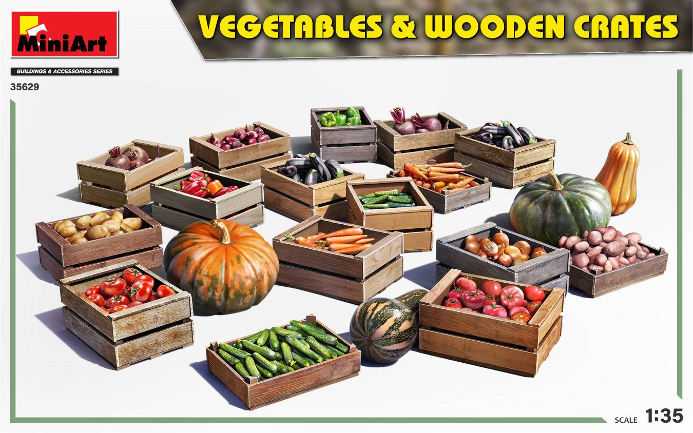 LÉGUMES & CAISSES EN BOIS - VEGETABLES & WOODEN CRATES – Image 2
