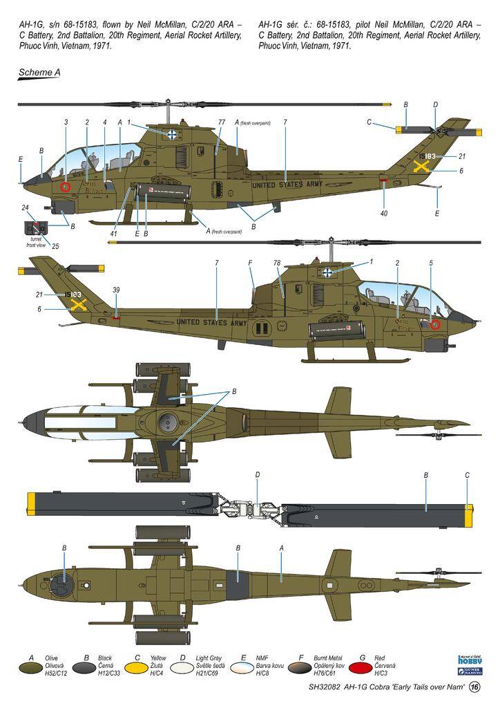 AH-1G Cobra ‘Early Tails over Vietnam’ Hi-Tech Kit – Image 3