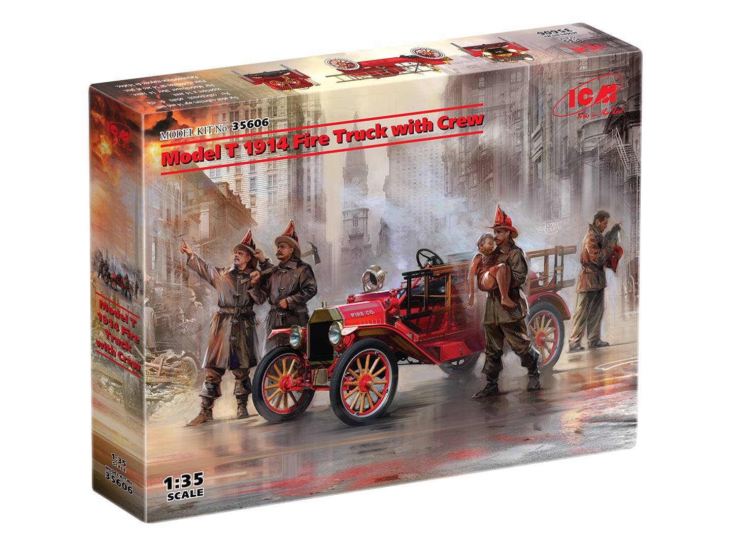Model T 1914 Fire Truck with Crew – Image 7