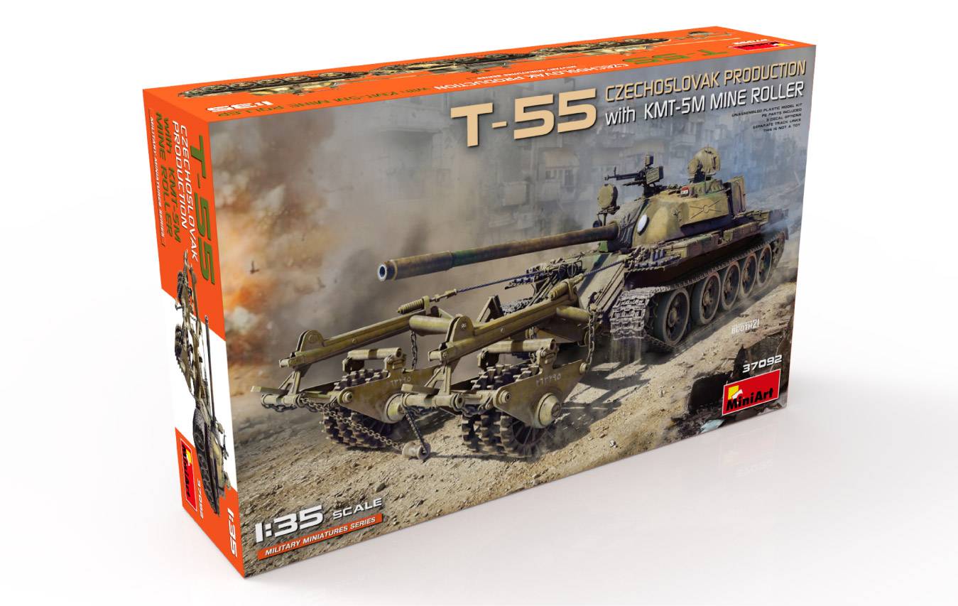 T-55 CZECHOSLOVAK PRODUCTION with KMT-5M MINE ROLLER – Image 12