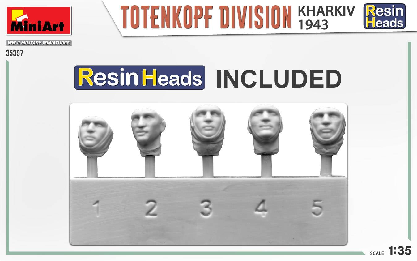 DIVISION TOTENKOPF. KHARKOV 1943. TÊTES EN RÉSINE – Image 2