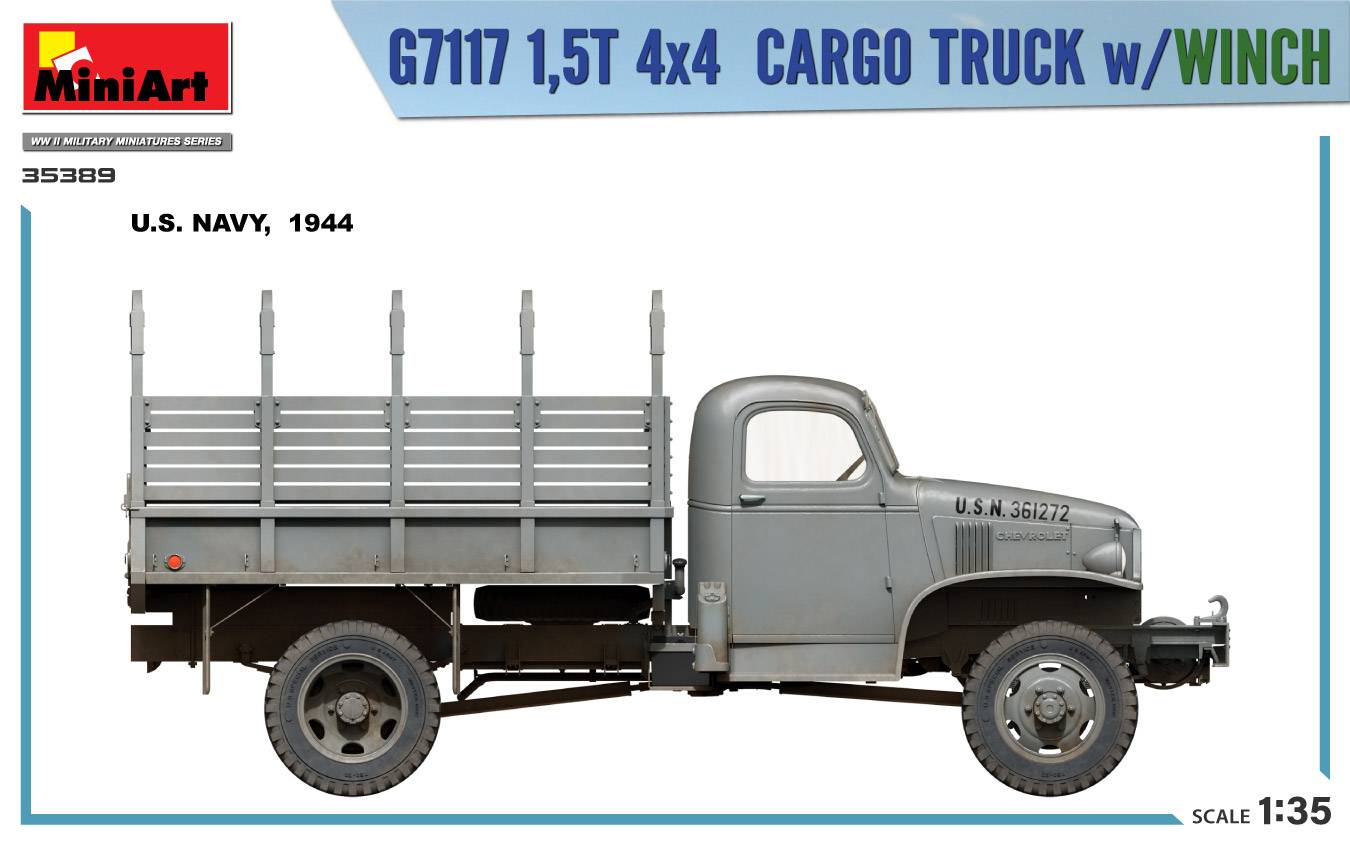 G7117 1,5T 4×4 CARGO TRUCK w/WINCH – Image 7