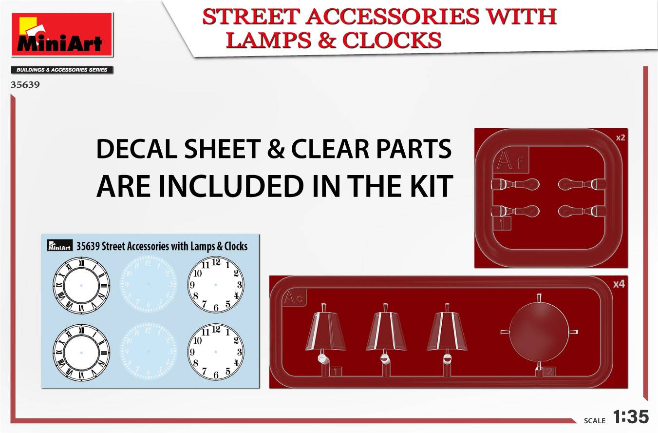 STREET ACCESSORIES WITH LAMPS & CLOCKS – Image 3