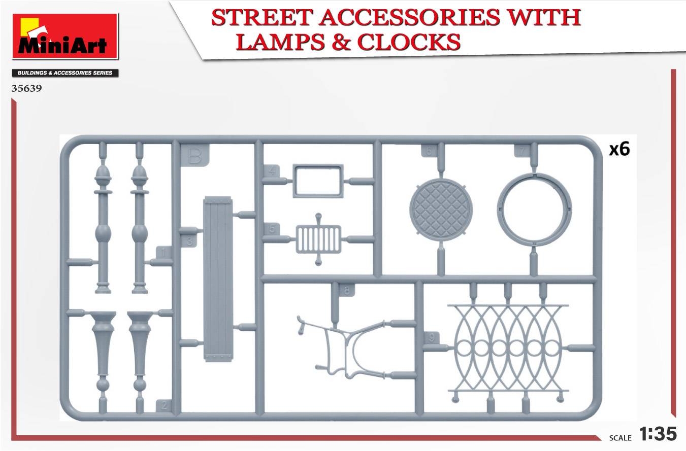 STREET ACCESSORIES WITH LAMPS & CLOCKS – Image 6
