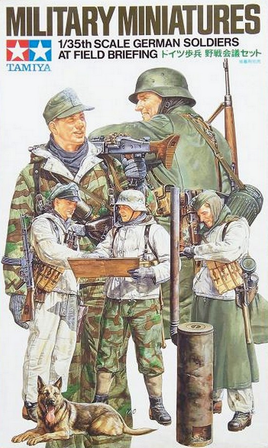 German Soldiers at Field Briefing