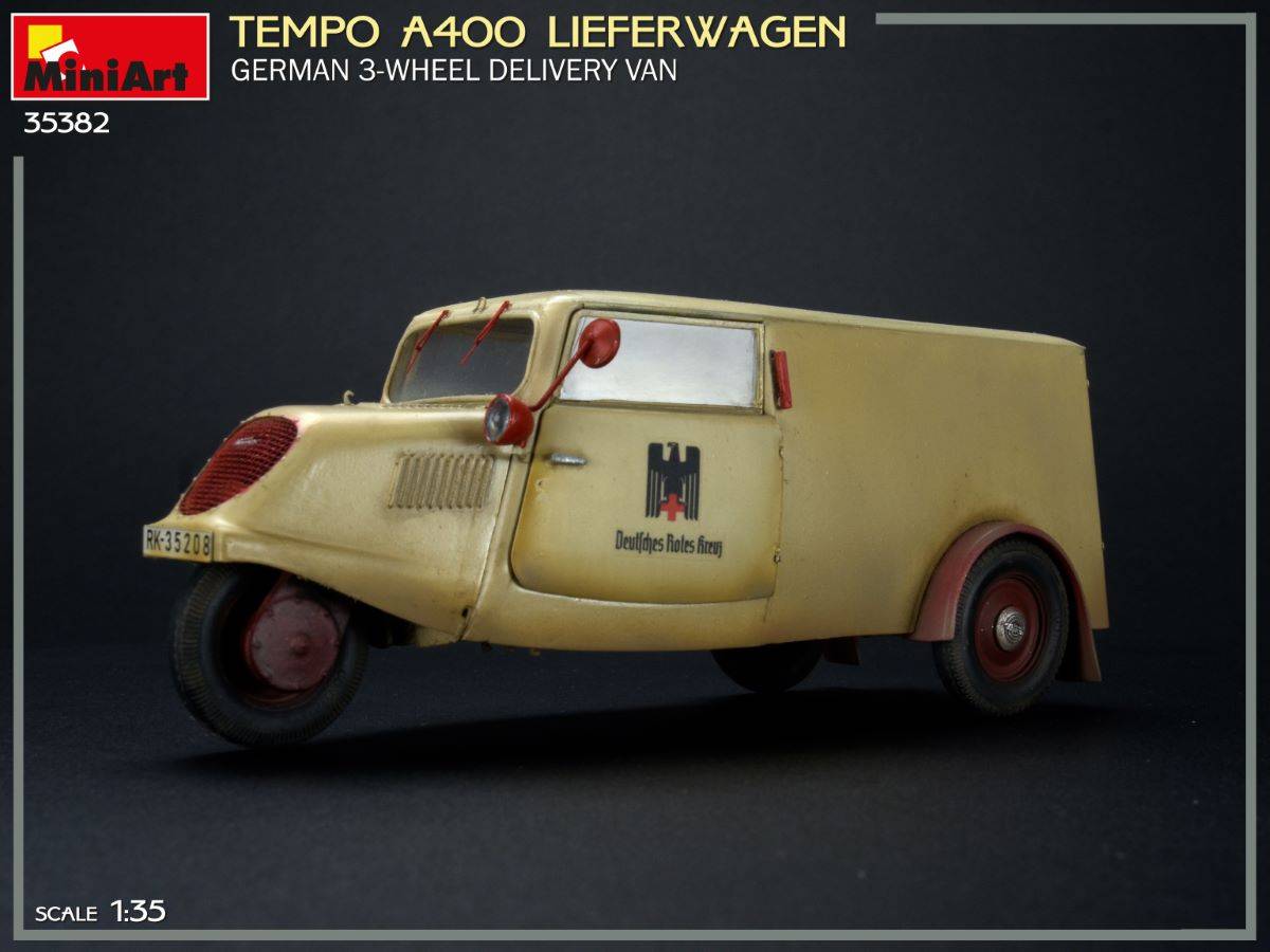 TEMPO A400 LIEFERWAGEN. FOURgon DE LIVRAISON ALLEMAND À 3 ROUES – Image 2