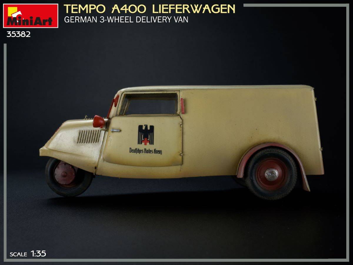 TEMPO A400 LIEFERWAGEN. FOURgon DE LIVRAISON ALLEMAND À 3 ROUES – Image 4