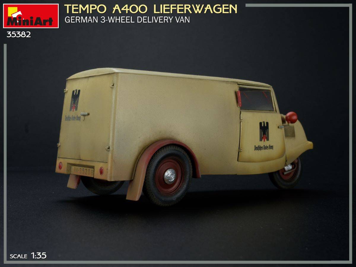 TEMPO A400 LIEFERWAGEN. FOURgon DE LIVRAISON ALLEMAND À 3 ROUES – Image 5