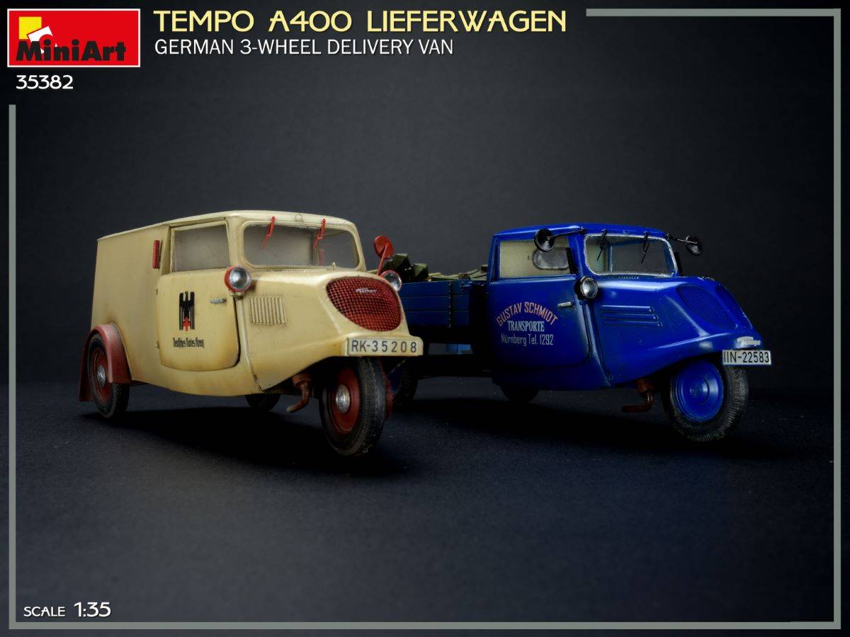 TEMPO A400 LIEFERWAGEN. FOURgon DE LIVRAISON ALLEMAND À 3 ROUES – Image 6