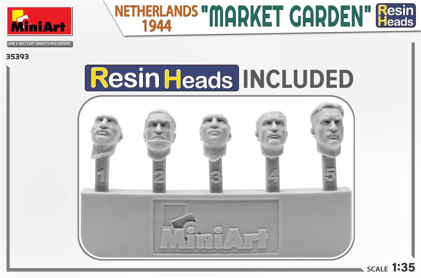 “MARKET GARDEN” NETHERLANDS 1944. RESIN HEADS – Image 7