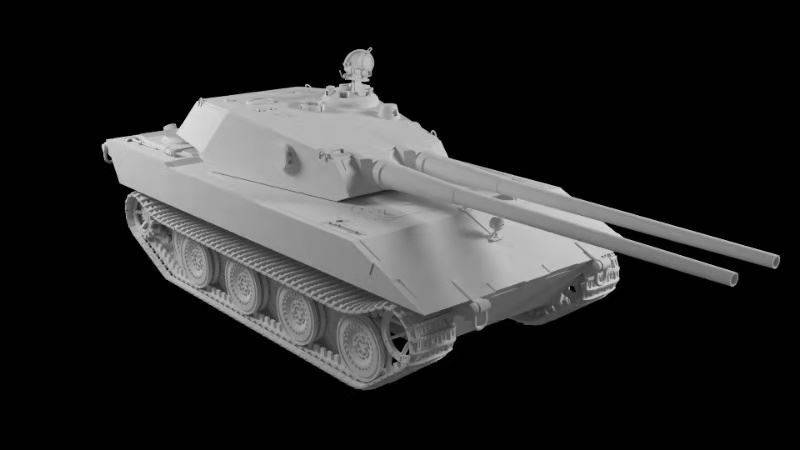 German Panzerkampfwagen E-100 Ausf. G mit 10.5cm Zwilling Doppeladler – Image 15