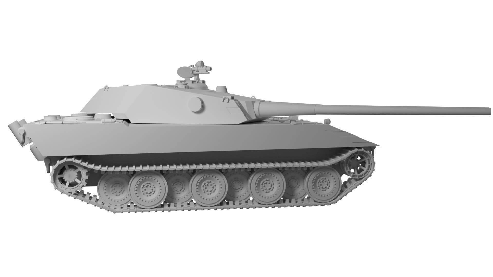 German Panzerkampfwagen E-100 Ausf. G mit 10.5cm Zwilling Doppeladler – Image 19