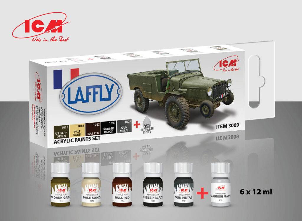 Acrylic paint set for Laffly V15T