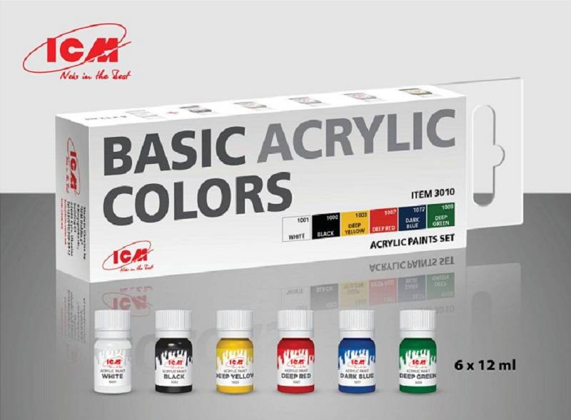 Basic Acrylic Colors paint set