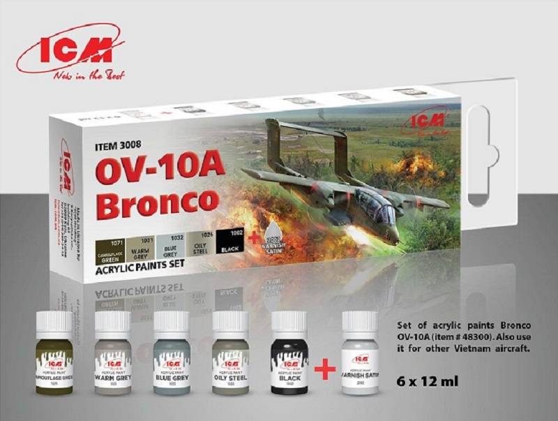 Acrylic paint set for OV-10A Bronco