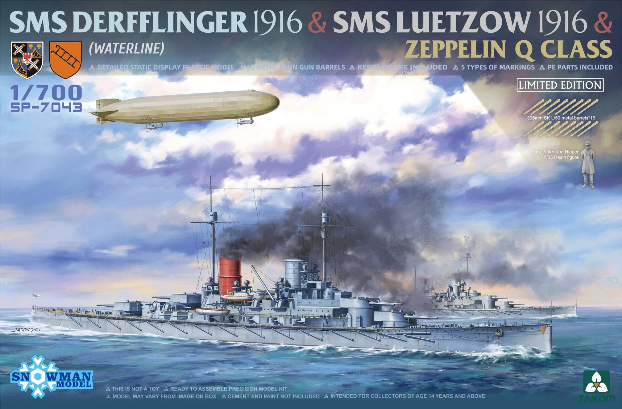 SMS DERFFLINGER 1916 & SMS LUETZOW 1916 & ZEPPELIN Q CLASS (LIMITED EDITION)