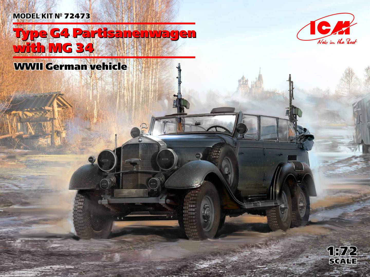 Type G4 Partisanenwagen with MG 34 WWII German vehicle