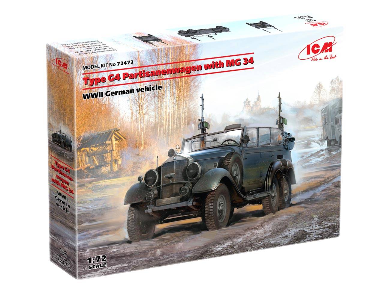 Type G4 Partisanenwagen with MG 34 WWII German vehicle – Image 6