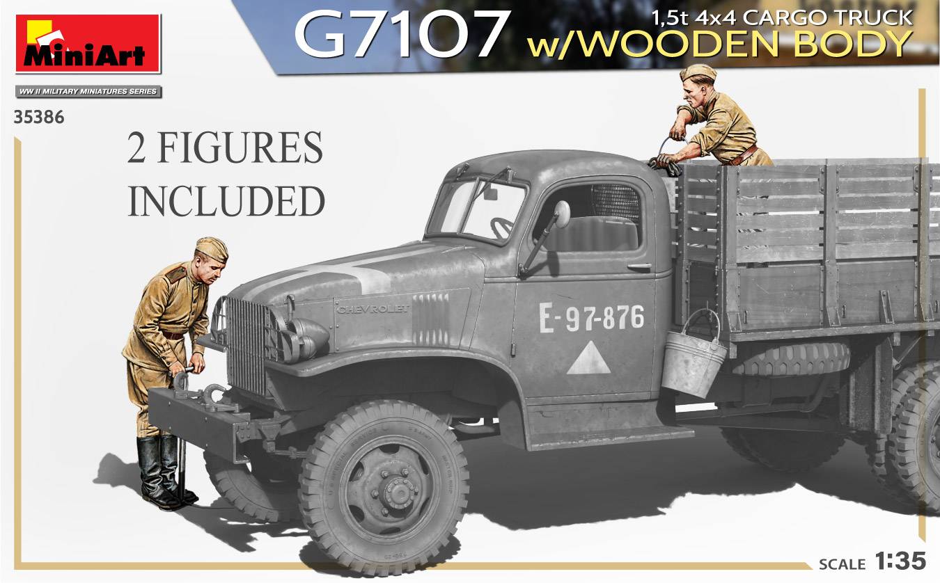 G7107 1,5t 4×4 CARGO TRUCK w/WOODEN BODY – Image 3