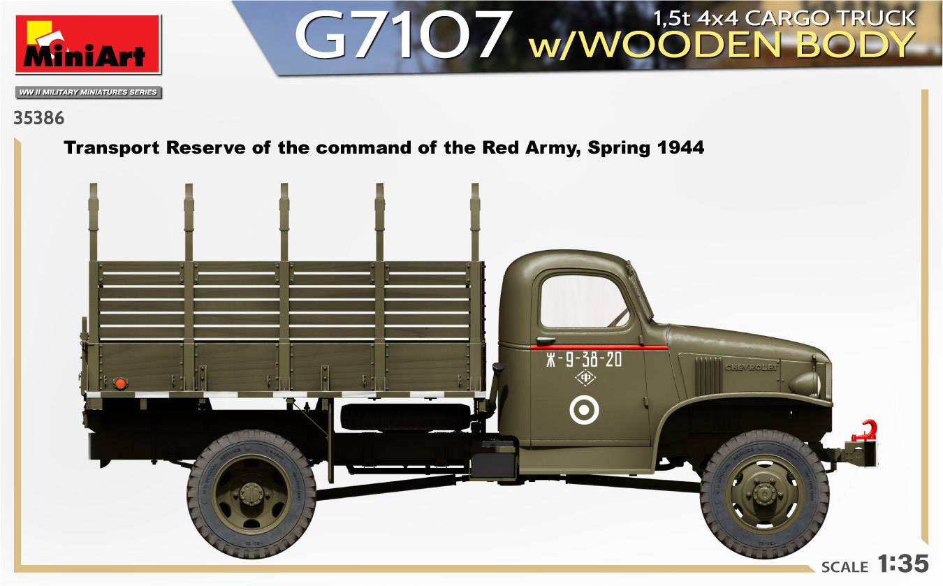 G7107 1,5t 4×4 CARGO TRUCK w/WOODEN BODY – Image 4