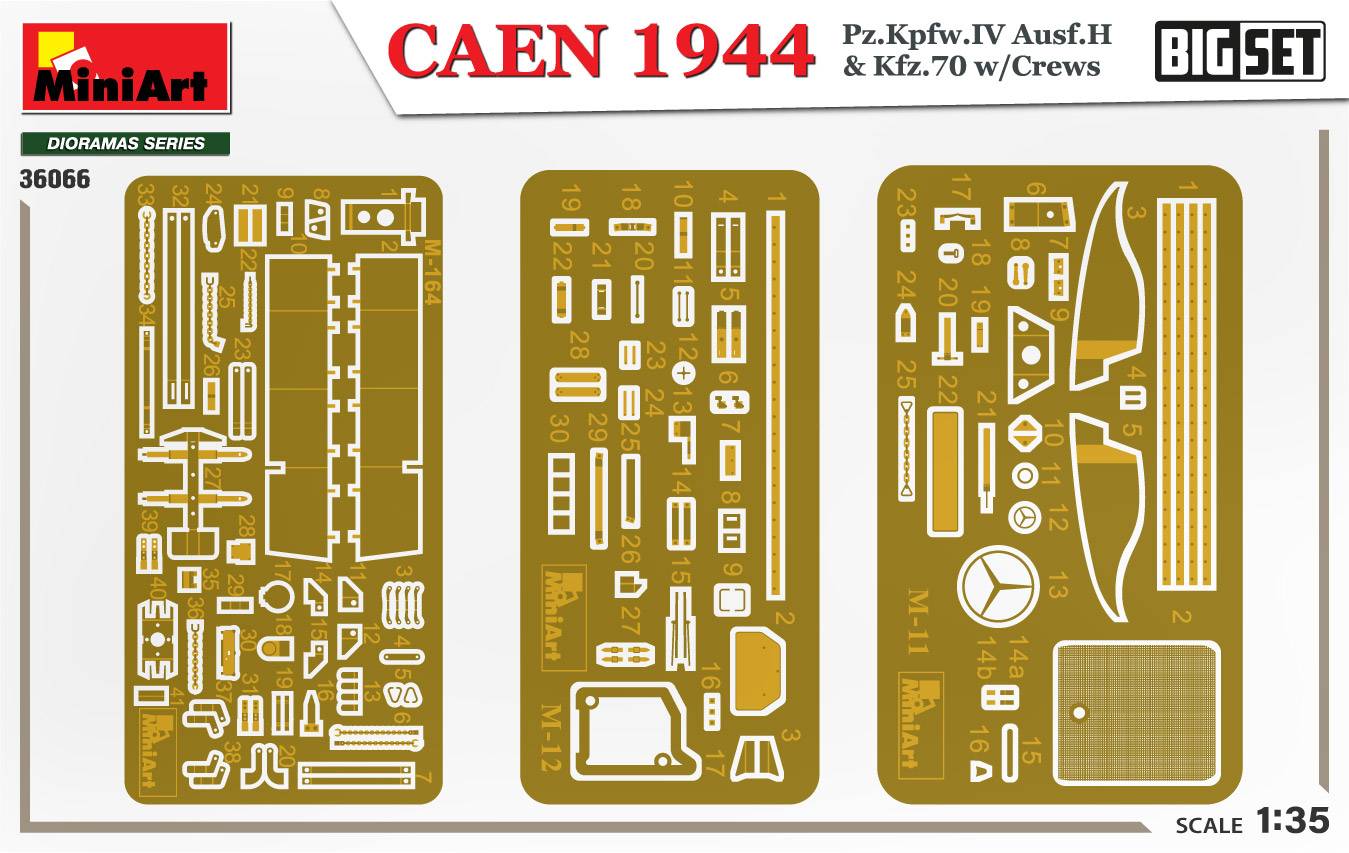 CAEN 1944 Pz.Kpfw.IV Ausf.H & Kfz.70 w/CREWS. BIG SET – Image 13