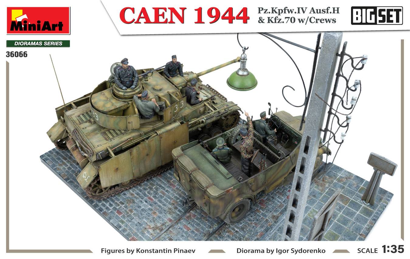 CAEN 1944 Pz.Kpfw.IV Ausf.H & Kfz.70 w/CREWS. BIG SET – Image 16