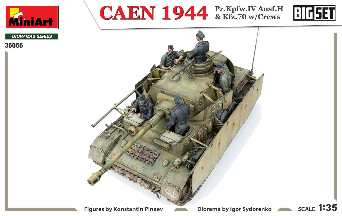 CAEN 1944 Pz.Kpfw.IV Ausf.H & Kfz.70 w/CREWS. BIG SET – Image 20