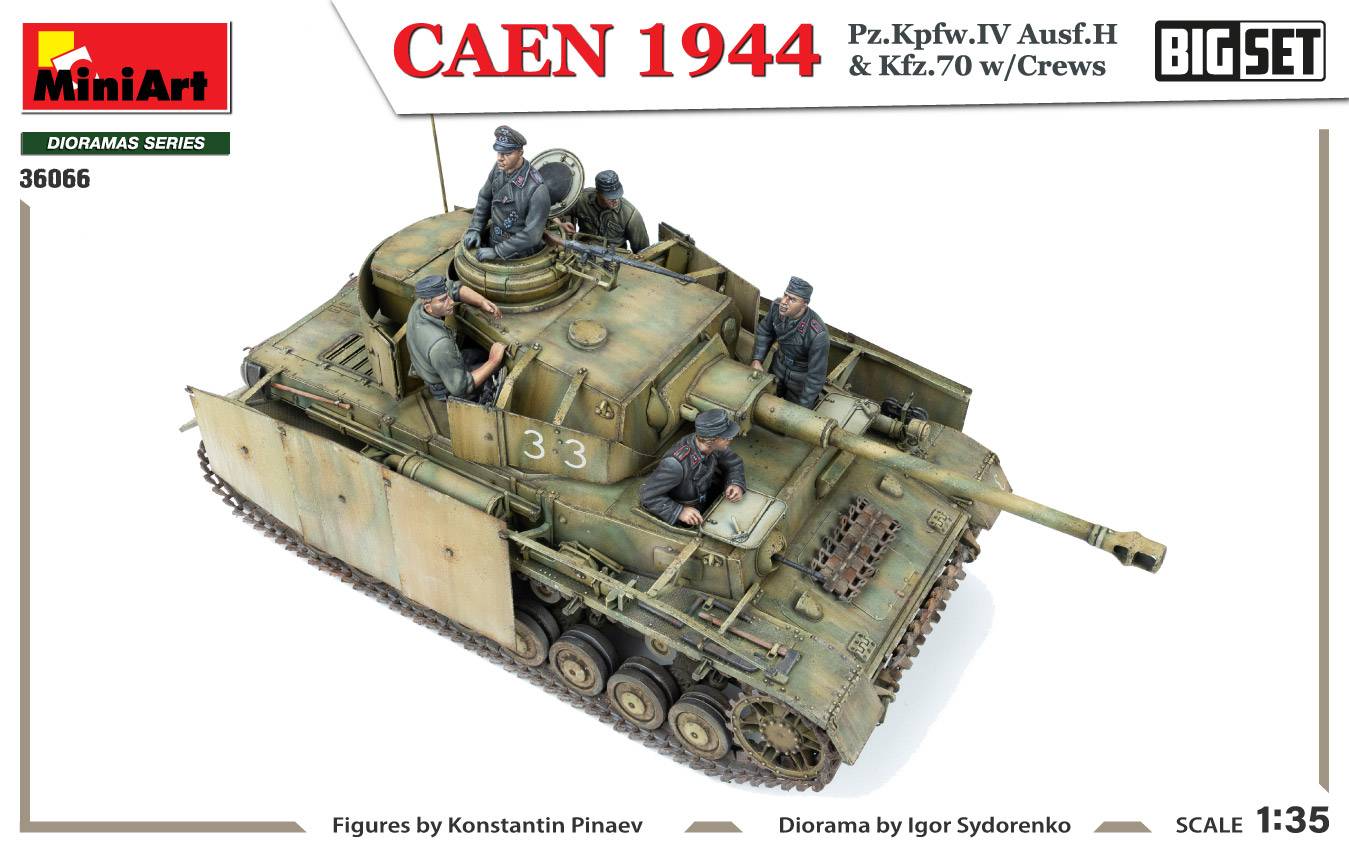 CAEN 1944 Pz.Kpfw.IV Ausf.H & Kfz.70 w/CREWS. BIG SET – Image 21