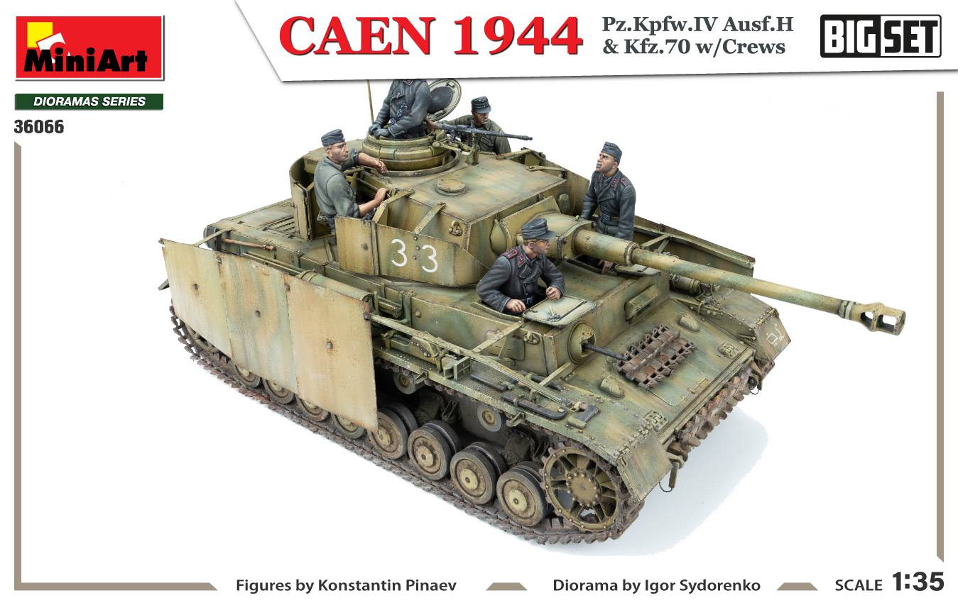 CAEN 1944 Pz.Kpfw.IV Ausf.H & Kfz.70 w/CREWS. BIG SET – Image 22