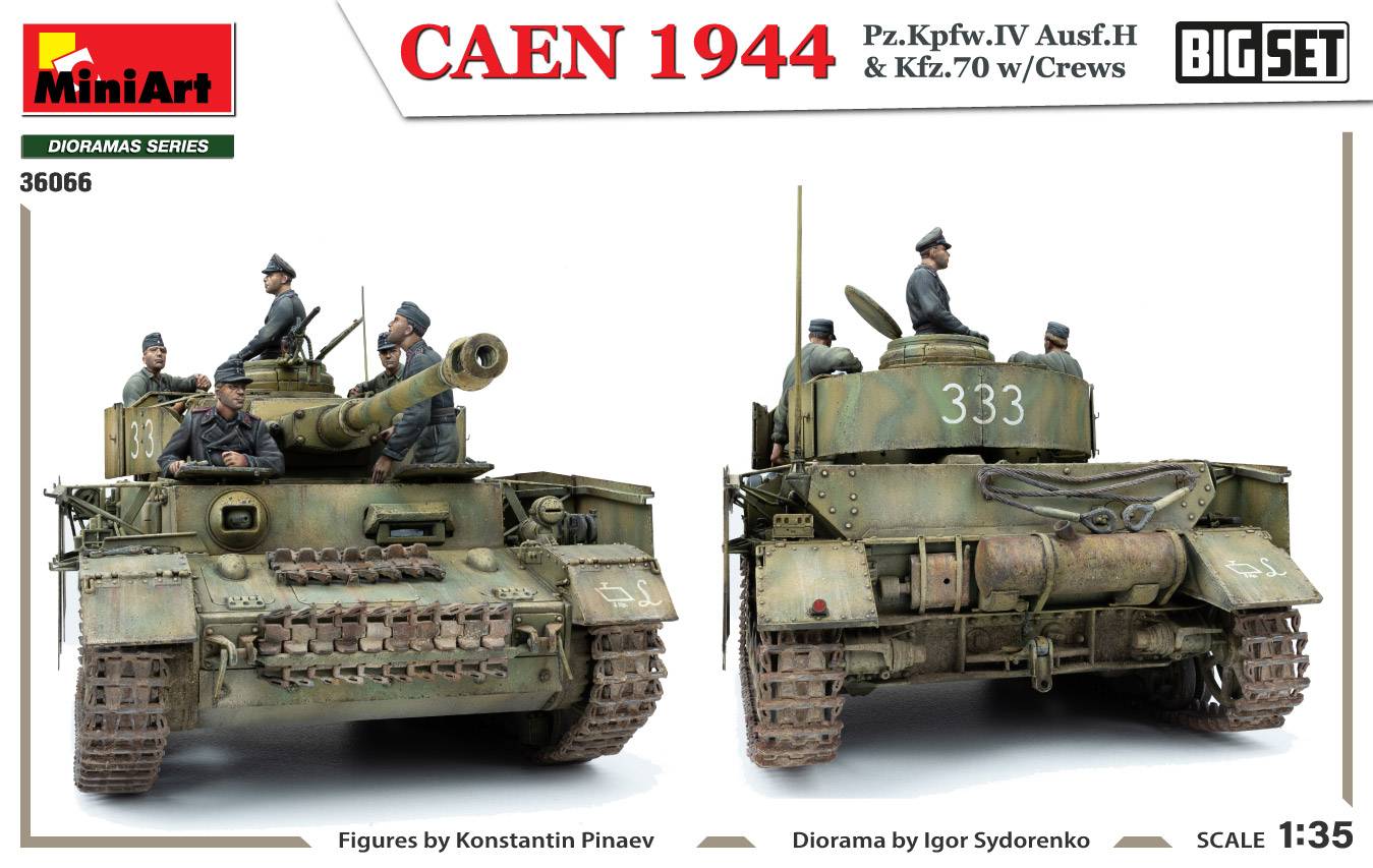 CAEN 1944 Pz.Kpfw.IV Ausf.H & Kfz.70 w/CREWS. BIG SET – Image 23