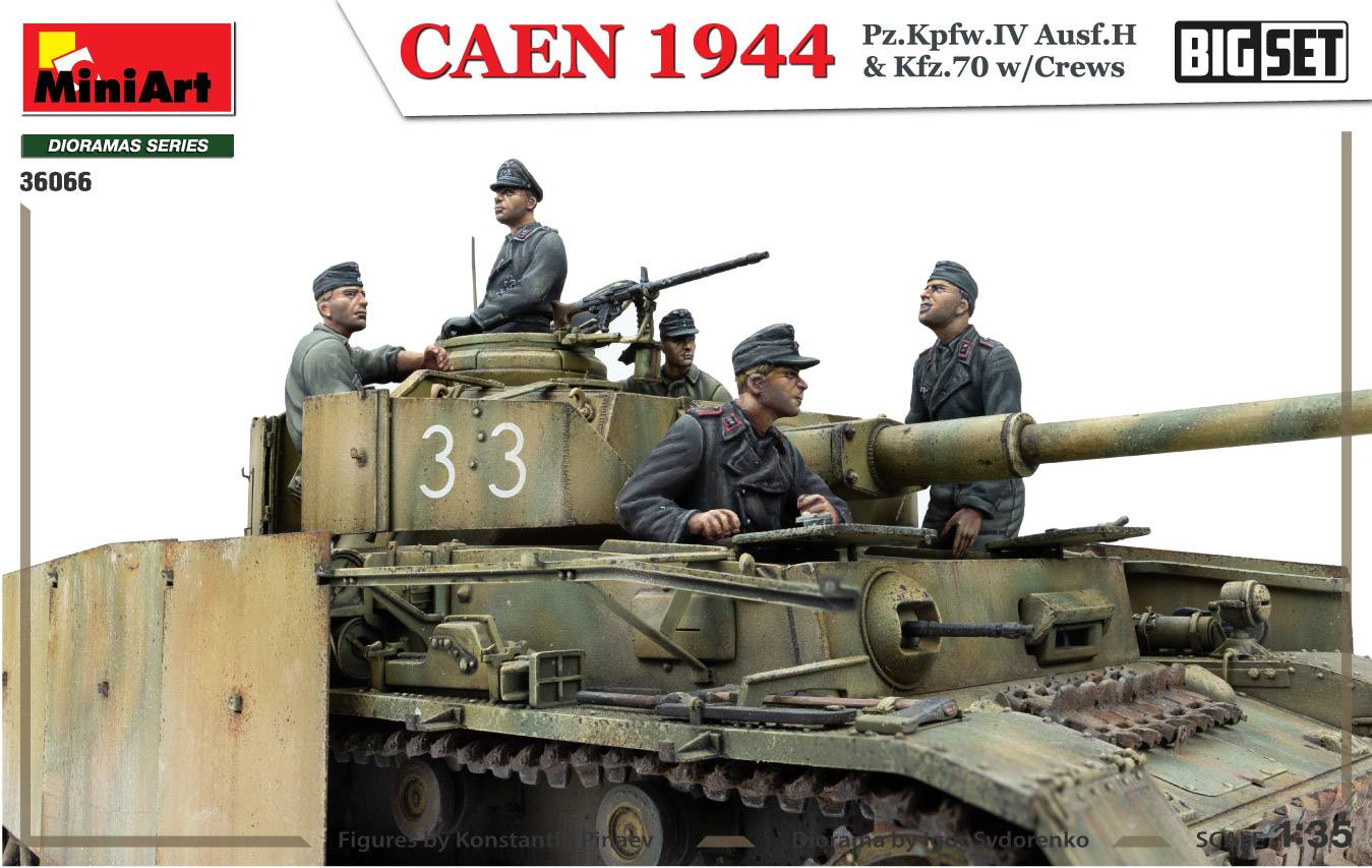 CAEN 1944 Pz.Kpfw.IV Ausf.H & Kfz.70 w/CREWS. BIG SET – Image 24
