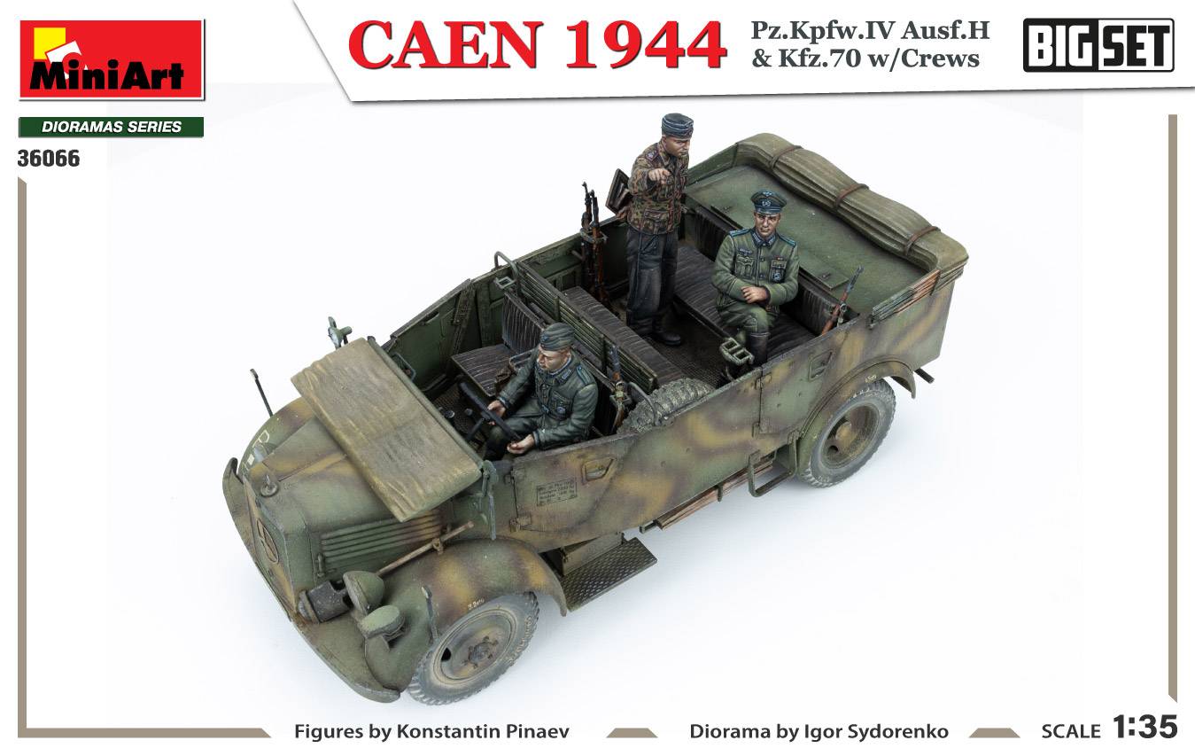 CAEN 1944 Pz.Kpfw.IV Ausf.H & Kfz.70 w/CREWS. BIG SET – Image 26