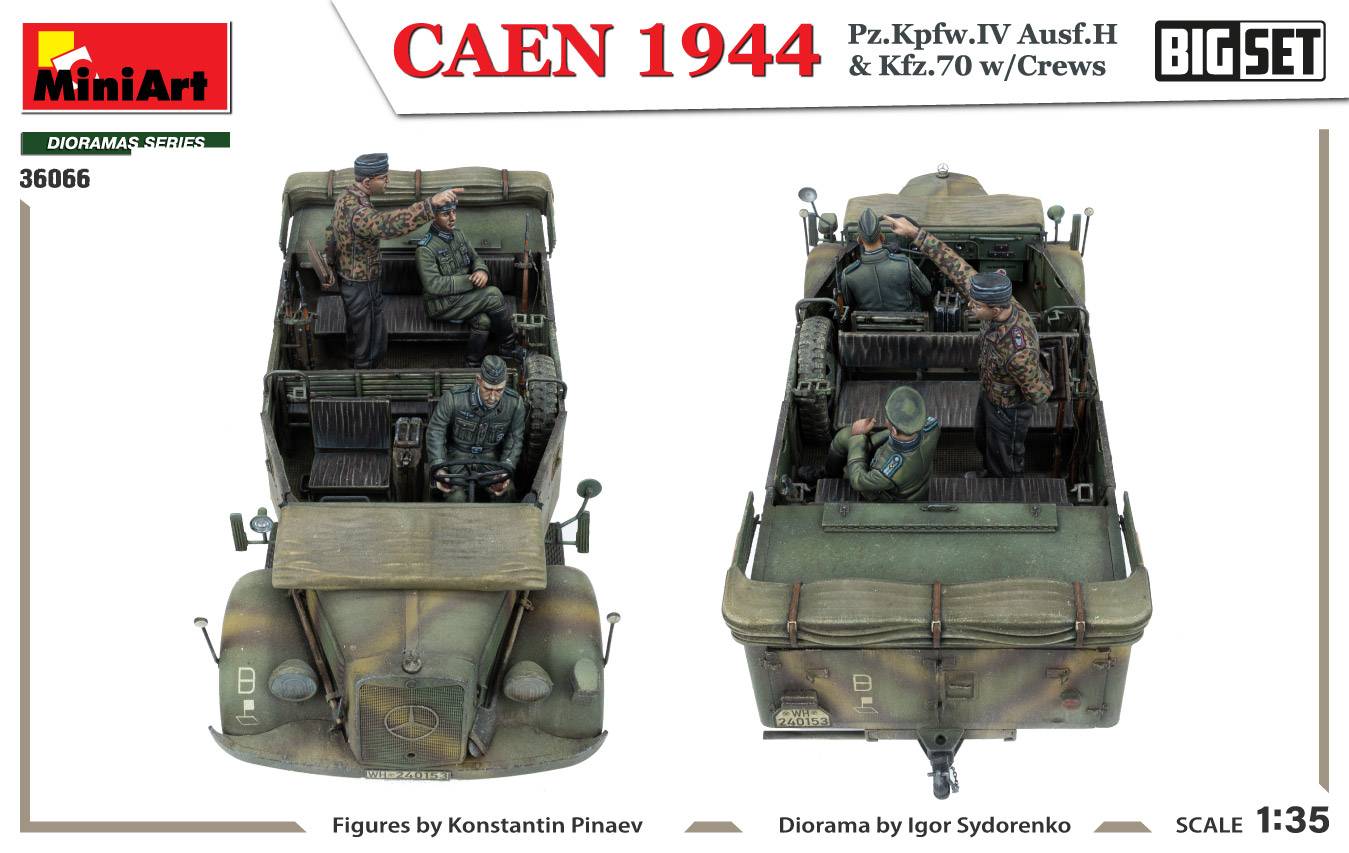 CAEN 1944 Pz.Kpfw.IV Ausf.H & Kfz.70 w/CREWS. BIG SET – Image 27