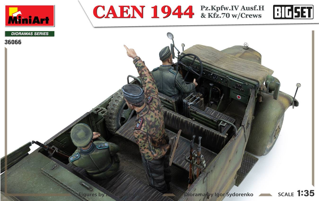 CAEN 1944 Pz.Kpfw.IV Ausf.H & Kfz.70 w/CREWS. BIG SET – Image 28