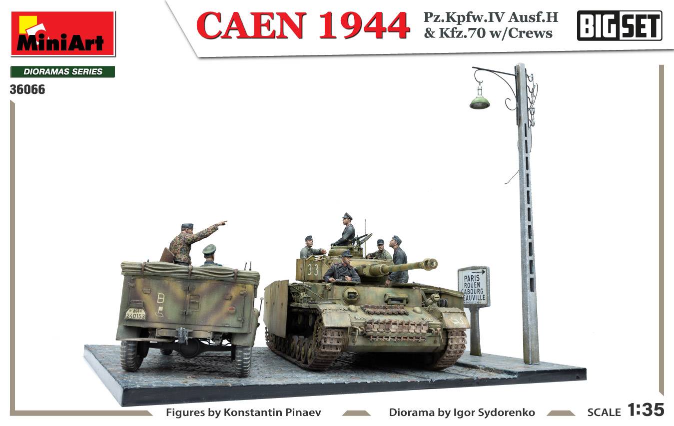CAEN 1944 Pz.Kpfw.IV Ausf.H & Kfz.70 w/CREWS. BIG SET – Image 29