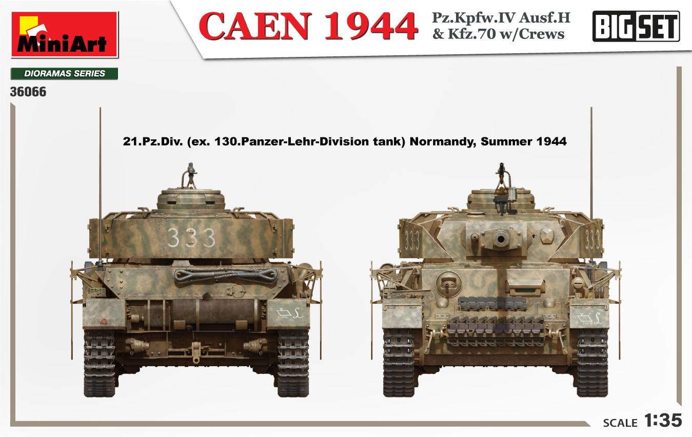 CAEN 1944 Pz.Kpfw.IV Ausf.H & Kfz.70 w/CREWS. BIG SET – Image 31