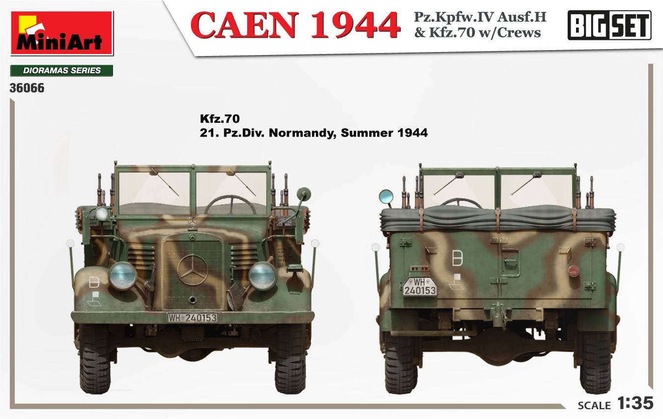 CAEN 1944 Pz.Kpfw.IV Ausf.H & Kfz.70 w/CREWS. BIG SET – Image 33