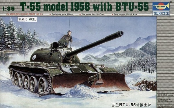 Finnish T-55 model 1958 with BTU-55