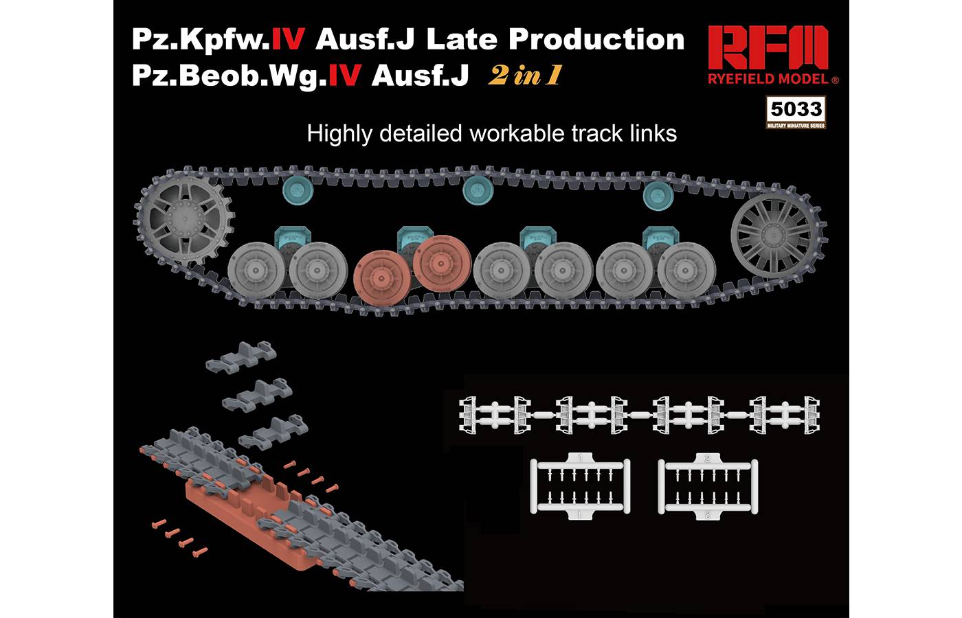 Pz.Kpfw.IV Ausf.J Late Production/ Pz.Beob.Wg.IV Ausf.J w/Workable Track Links – Image 5