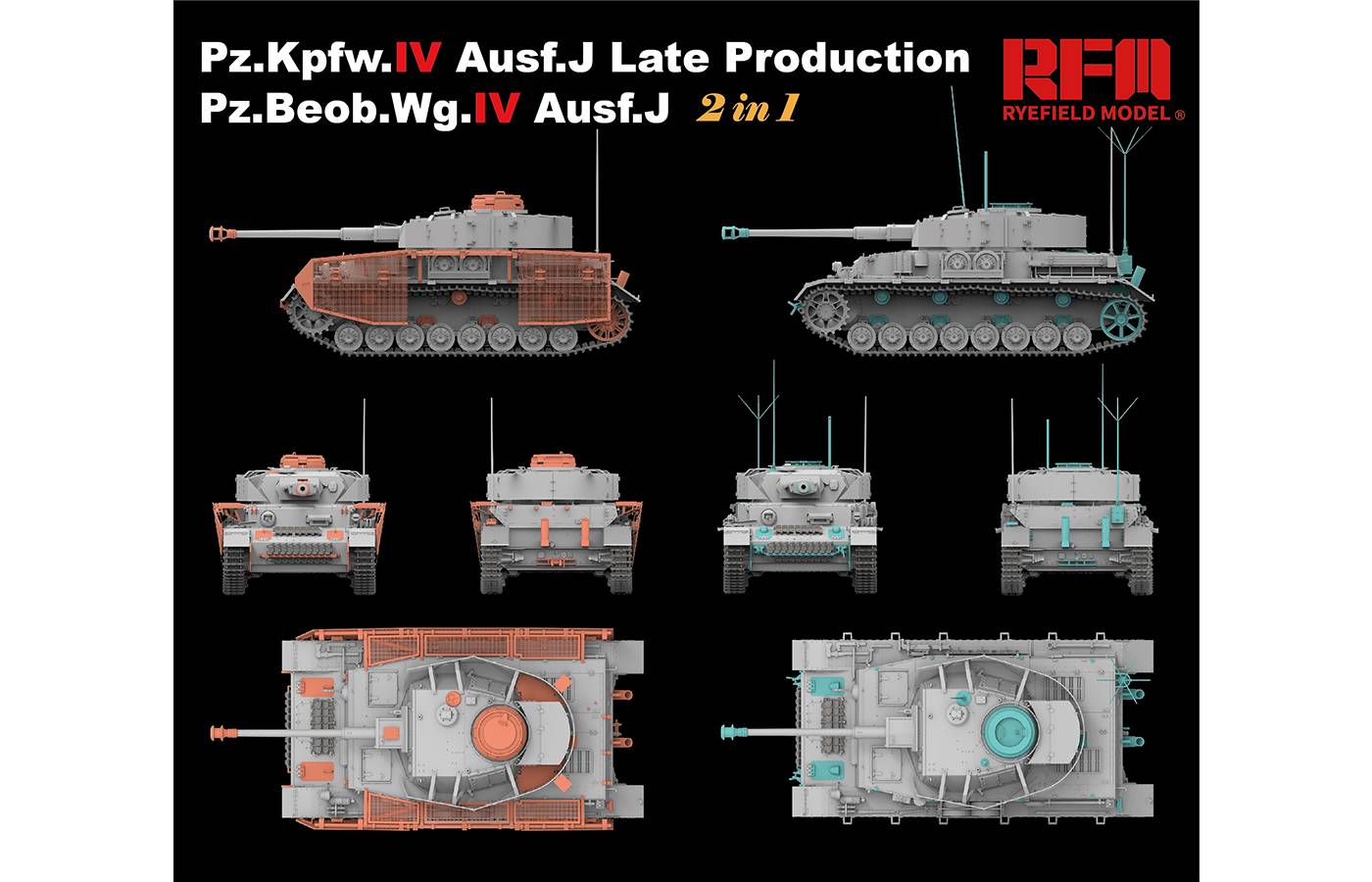 Pz.Kpfw.IV Ausf.J Late Production/ Pz.Beob.Wg.IV Ausf.J w/Workable Track Links – Image 6