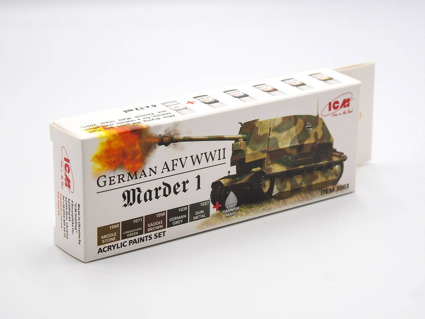 Acrylic paint set for German AFV WW2 and Marder I – Image 2