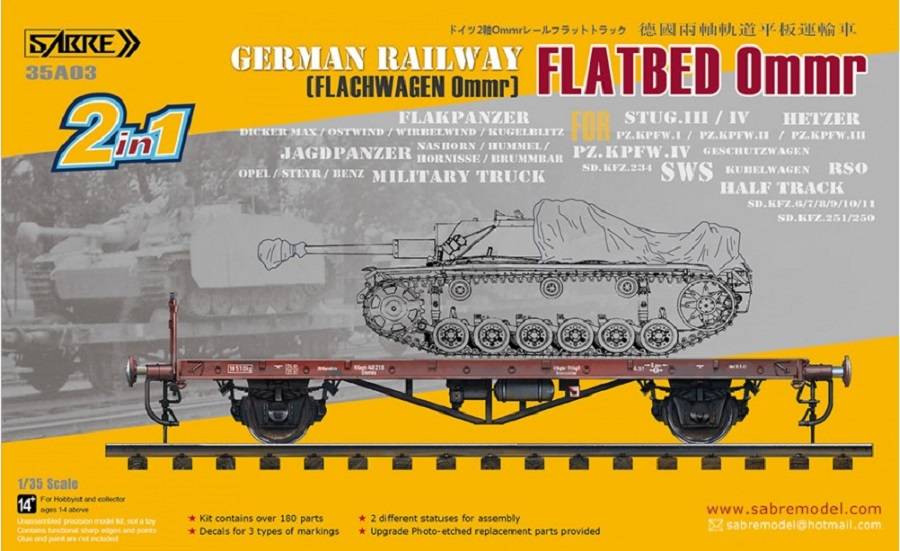 German Railway Flatbed Ommr (Flachwagen Ommr)
