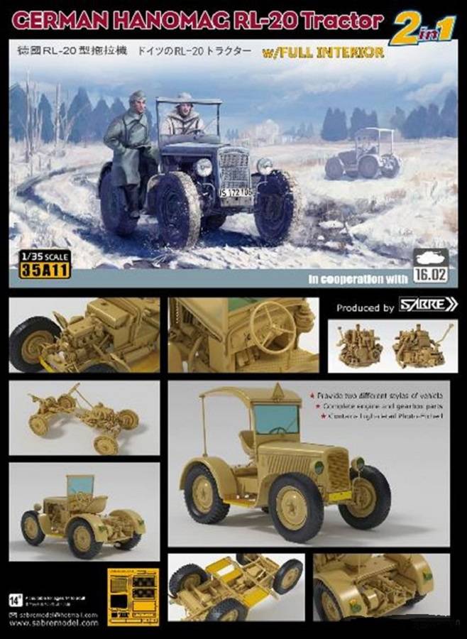GERMAN Hanomag RL-20 2in1 w/Full Interior – Image 2