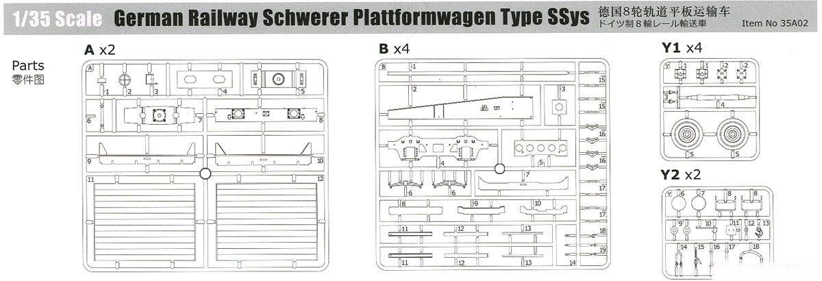 GERMAN RAILWAY SCHWERER PLATTFORMWAGEN Type SSys (Metal wheels Edition) – Image 9