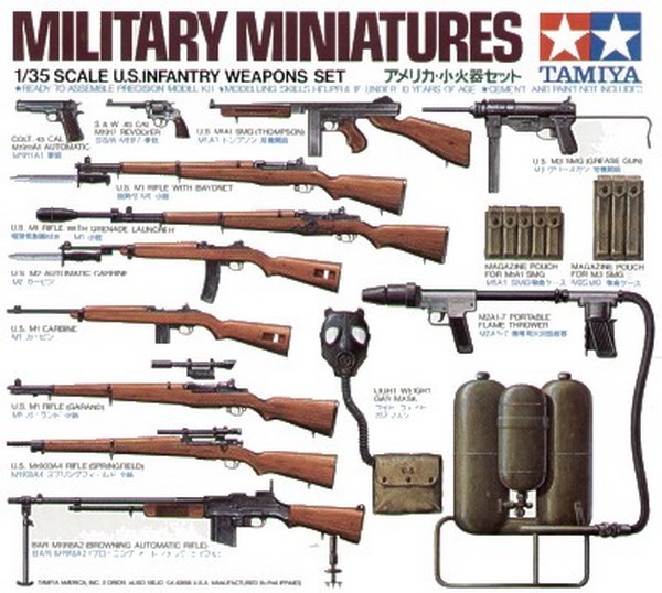 U.S. Infantry Weapons Set Kit