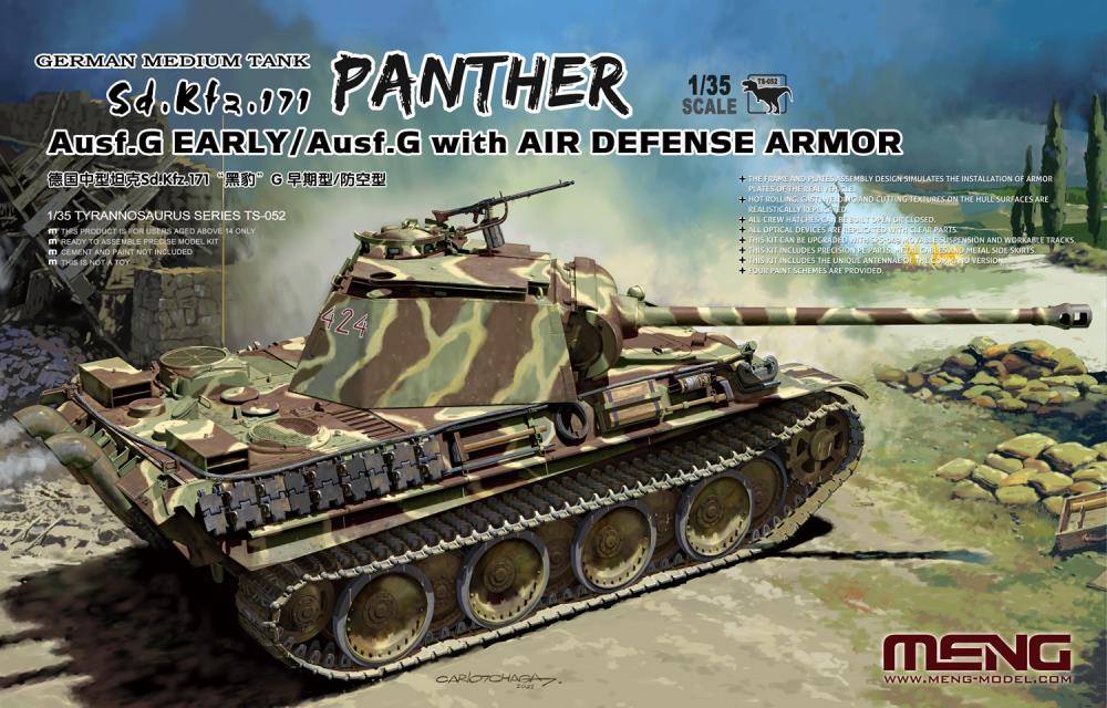 GERMAN MEDIUM TANK Sd.Kfz.171 PANTHER Ausf.G EARLY/Ausf.G with AIR DEFENSE ARMOR