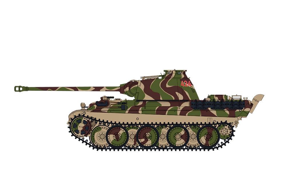 GERMAN MEDIUM TANK Sd.Kfz.171 PANTHER Ausf.G EARLY/Ausf.G with AIR DEFENSE ARMOR – Image 11